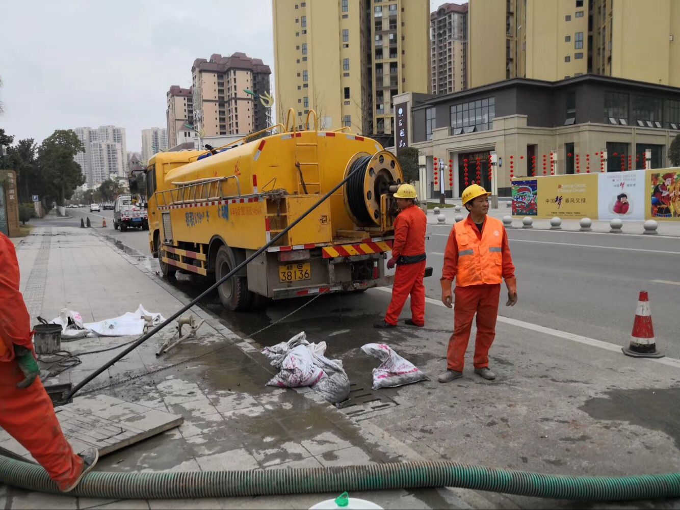 岳池排污管道清淤-管道清洗